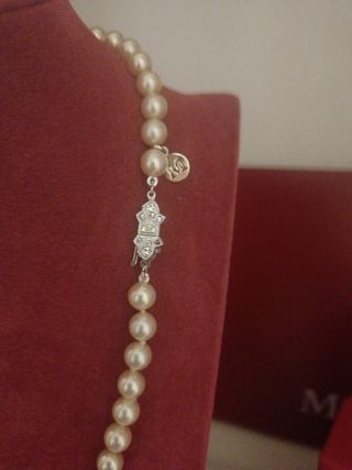 Collar perlas Majorica beige