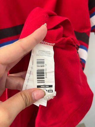 Polo Adolfo Domínguez XXL rojo rayas