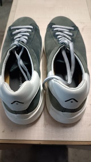 Zapatillas hombre grises y azules
