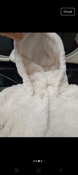 Cappotto bimbo/a in pelliccia sintetica