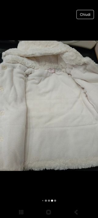 Cappotto bimbo/a in pelliccia sintetica