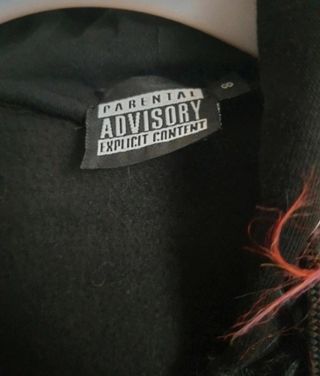 Giacca bimba 8 anni parental advisory 