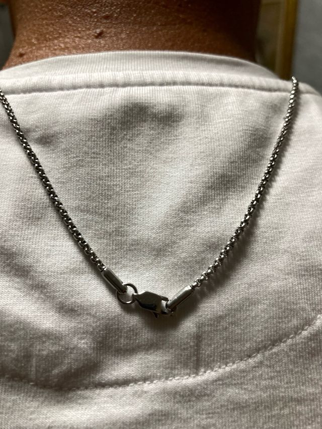 Collana croce in acciaio