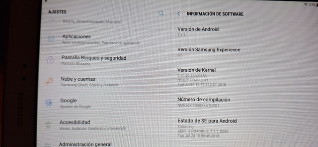 Tablet Samsung Tab A blanca