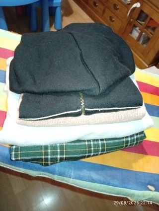 4 jerséis manga larga - Negro y Verde