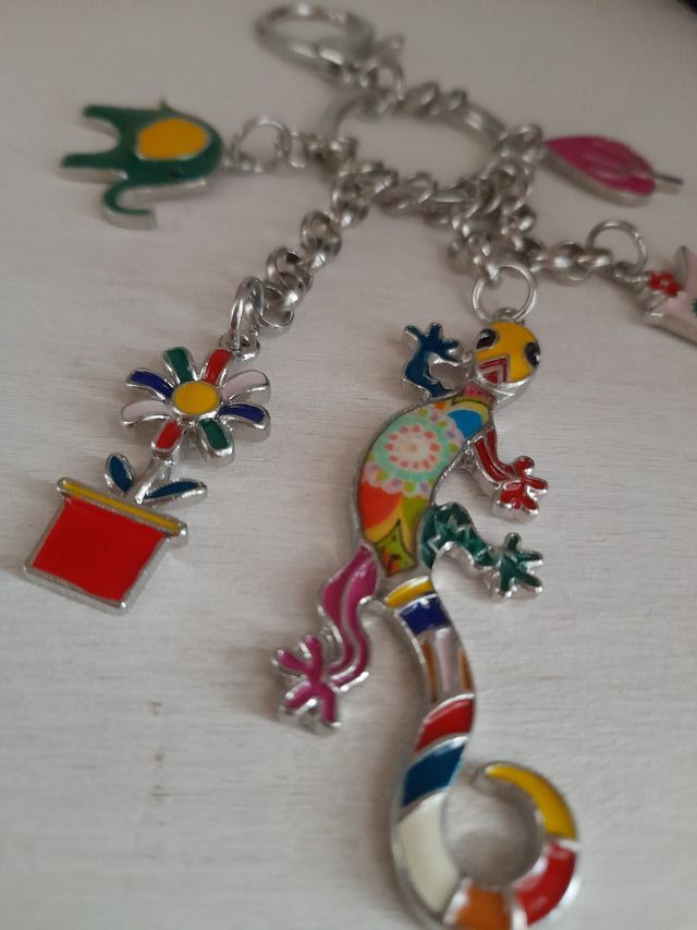 Portachiavi Geco Multicolor