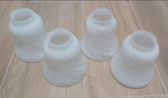 4 Tulipas cristal blanco - Decoración