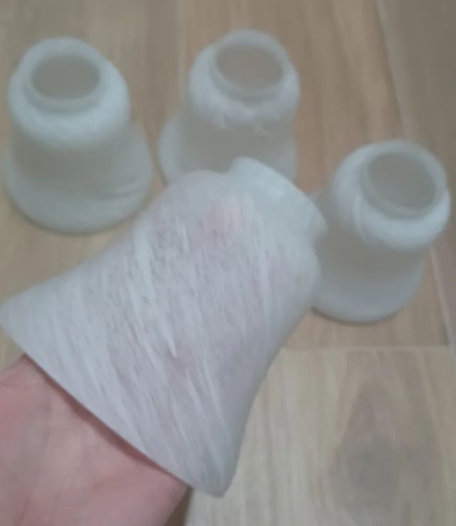 4 Tulipas cristal blanco - Decoración