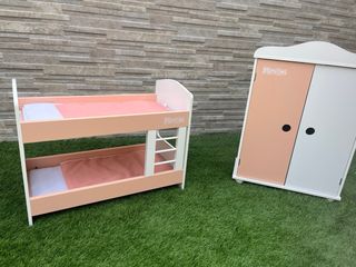 Cama litera de madera Mimitos muñecas