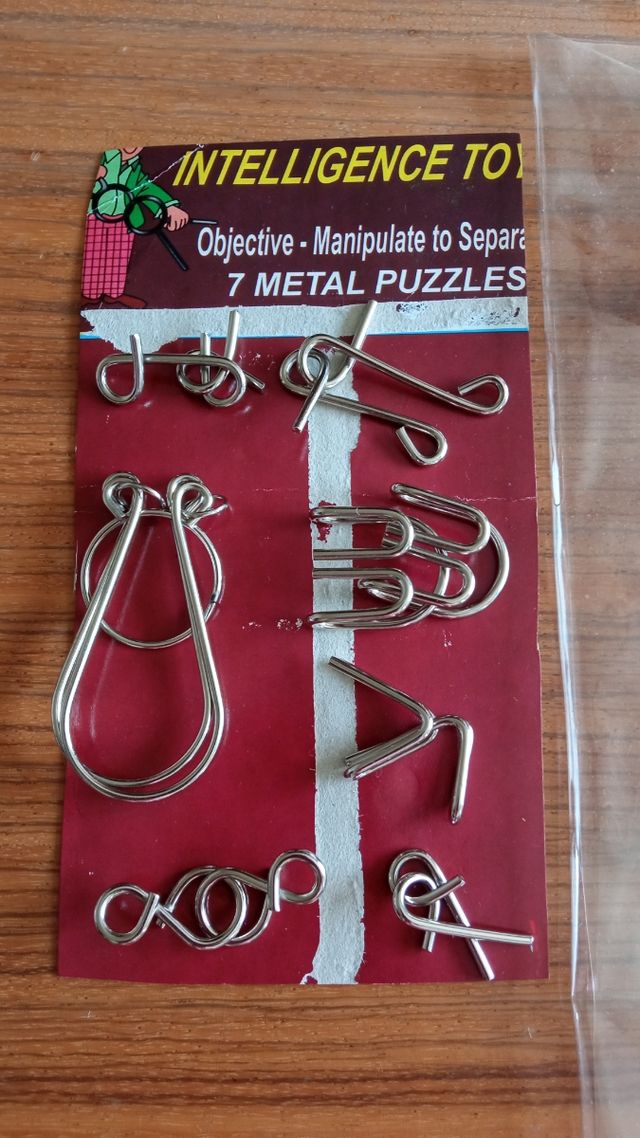 7 Puzzles Metálicos Inteligencia