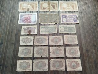 🇪🇸 Lote de 21 billetes antiguos de España