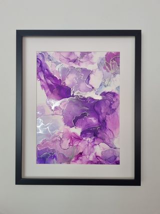Arte abstracto - Pintura púrpura