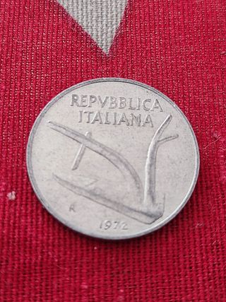 10 Lire Italia 1972 - moneta