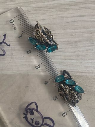 Pendientes plata turquesa