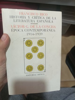 Historia y crítica de la literatura española 