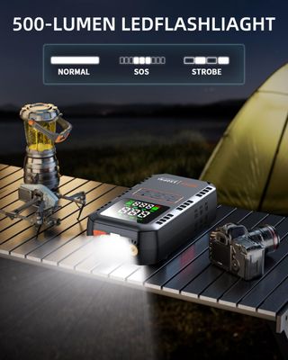 Arrancador Potente 5000A Compresor Inflador 150PSI