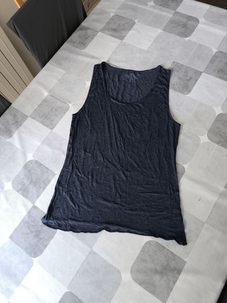 Camiseta tirantes azul