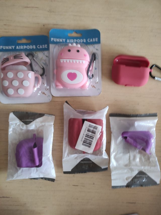 70 Fundas Airpods - Pink & Rojo