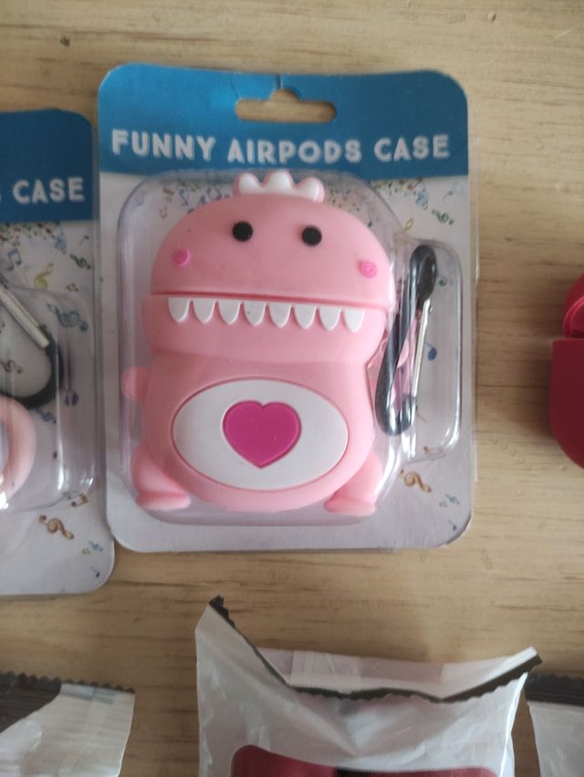 70 Fundas Airpods - Pink & Rojo