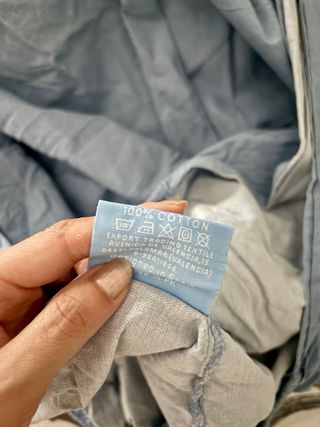 Sábanas bajeras ajustables - Algodón - Azul y Gris