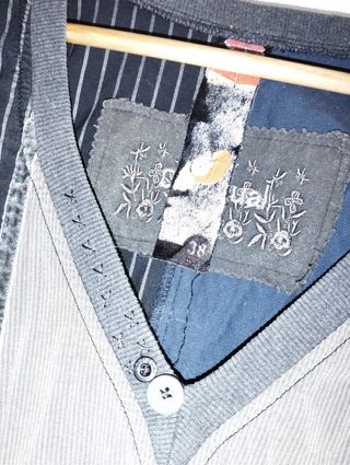 Vestido Desigual - Azul y Gris