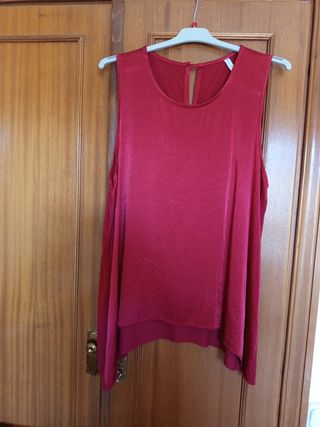 Conjunto pantalón y camiseta rojo-blanco 