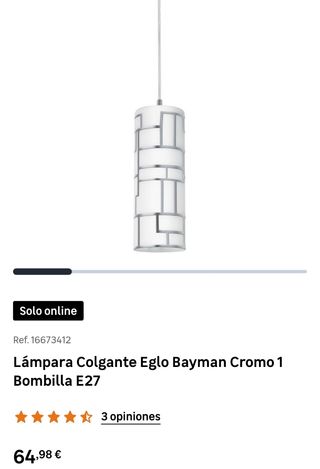 Lampara Eglo Bayman - Moderna