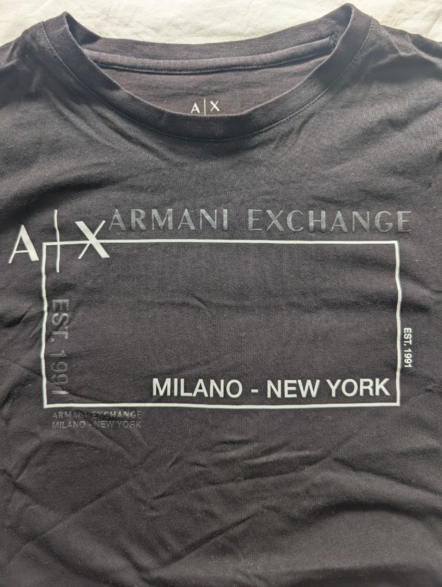 Camiseta Armani Exchange XXL Negra