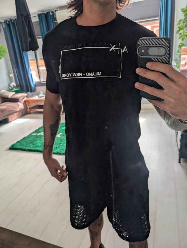 Camiseta Armani Exchange XXL Negra