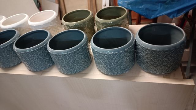 Macetas cerámicas - Verde & Azul