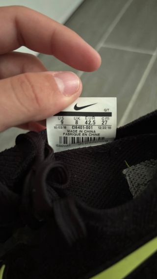 Zapatillas Nike React - Negras/Amarillas