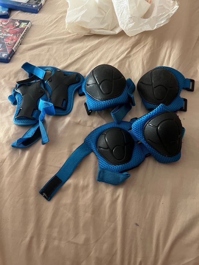 Patines infantiles con protecciones