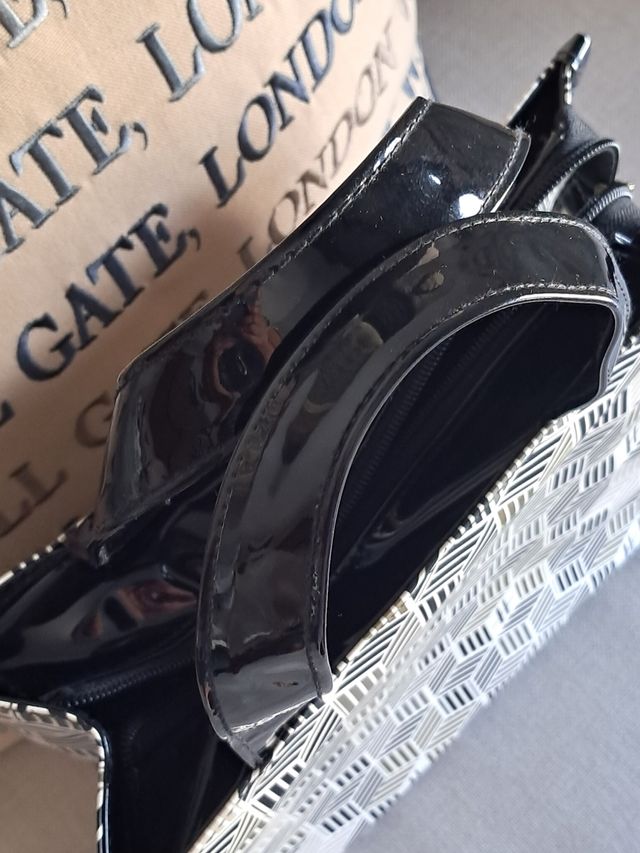 Bolso Harrods: Negro, dorado, plata