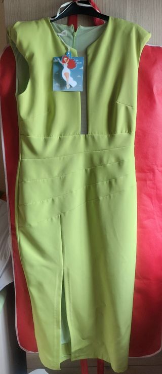 Vestido verde fiesta - Talla L
