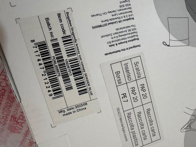 Capota ventilada Bugaboo Dragonfly azul