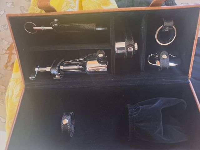 Botellero viaje - Piel sintética acces acero inox