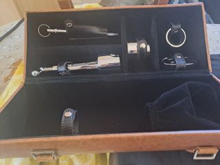 Botellero viaje - Piel sintética acces acero inox