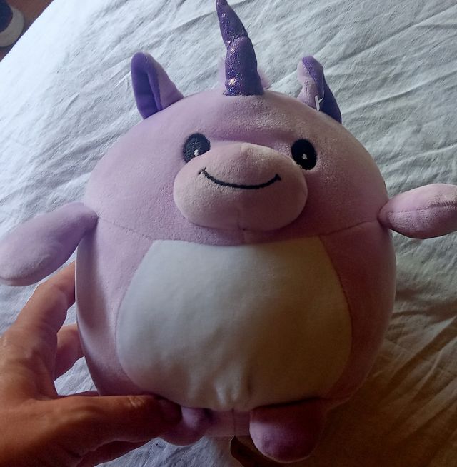 Peluche Unicornio Lila 25cm NUEVO blandito +suave!