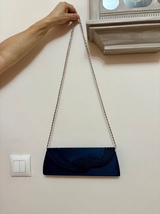 Bolso noche azul marino elegante