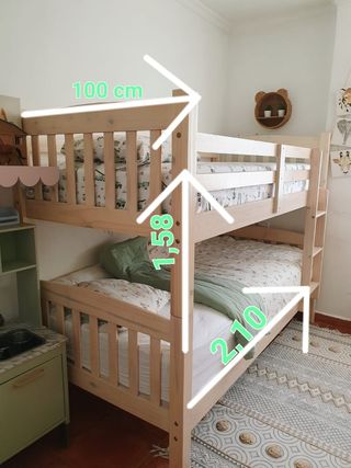 Litera  doble de madera