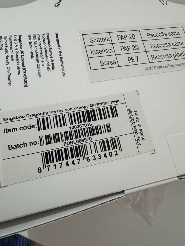 Capota ventilada Bugaboo Dragonfly Rosa