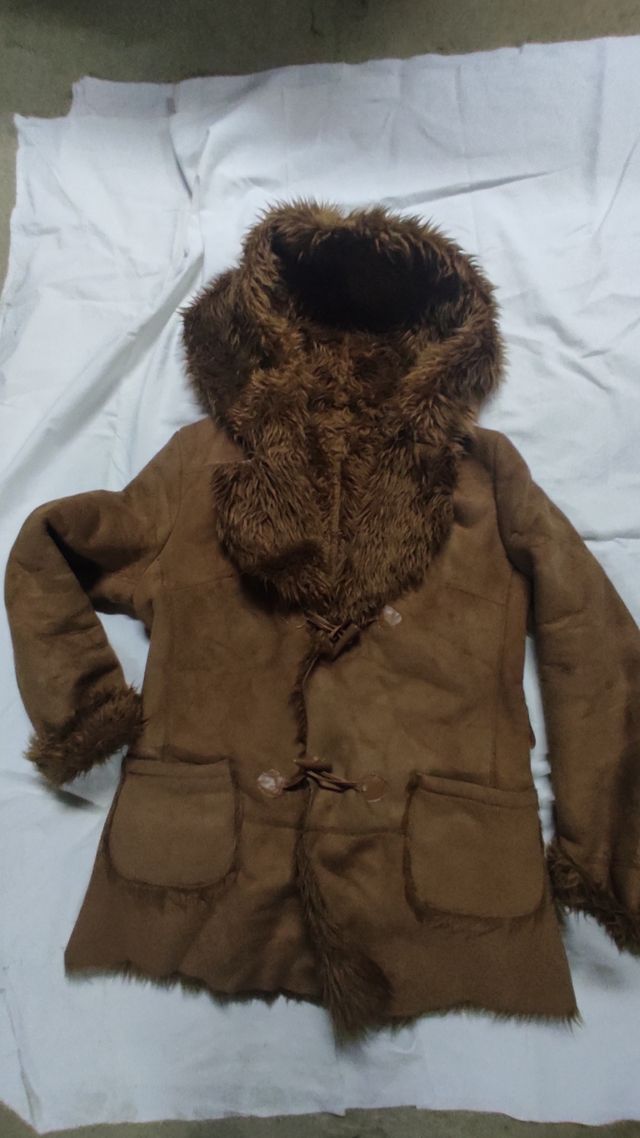 Cazadora borreguillo camel