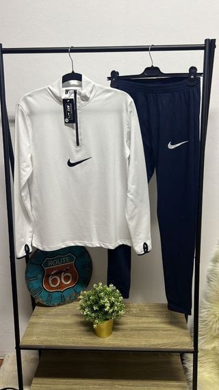 Chándal Nike blanco-azul