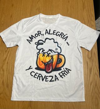 Camiseta Amor, Alegría y Cerveza Fría
