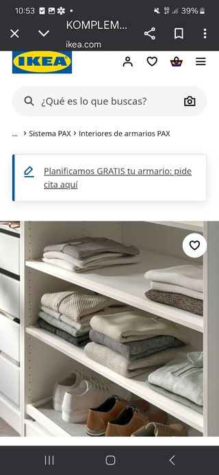 9 baldas KOMPLEMENT (IKEA) - 100x58