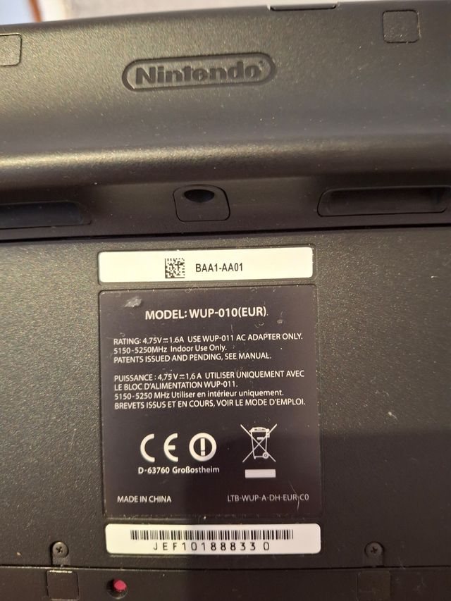 Wii U (Nintendo) nero