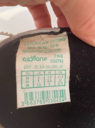 Patines Oxelo niña 34/36