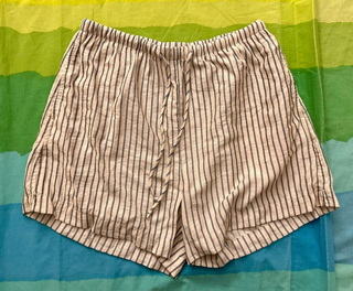Shorts panna a righe, tg S