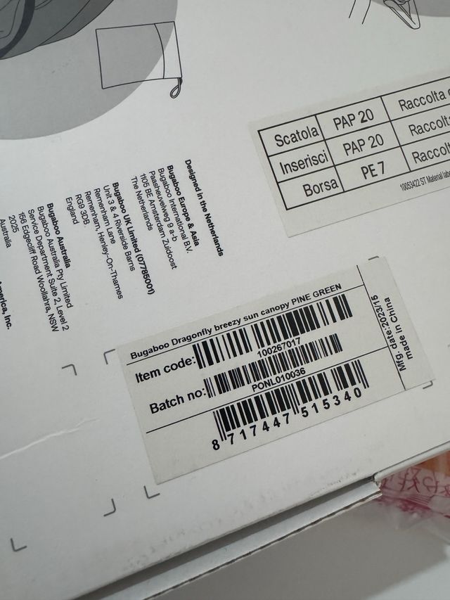 Capota ventilada Bugaboo Dragonfly Verde Bosque