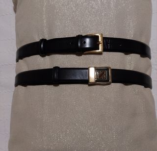 2 Cintos de Pele - Pretos